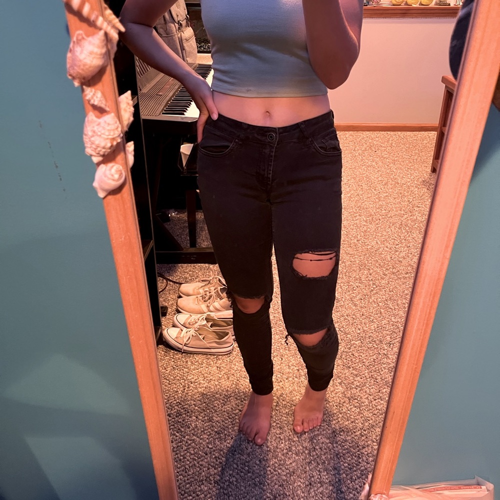Refuge Black Skinny Jeans